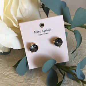 Kate Spade Rise and Shine Stud Earrings (Black) NWT
